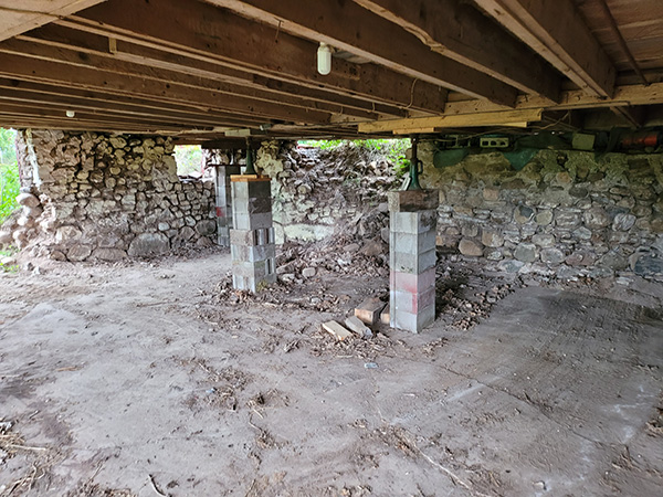 barn foundation before 1